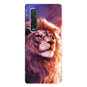 Чохол з картинкою ЛЕВ для Oppo Find X3 Pro (VPrint) (Красочний Лев)