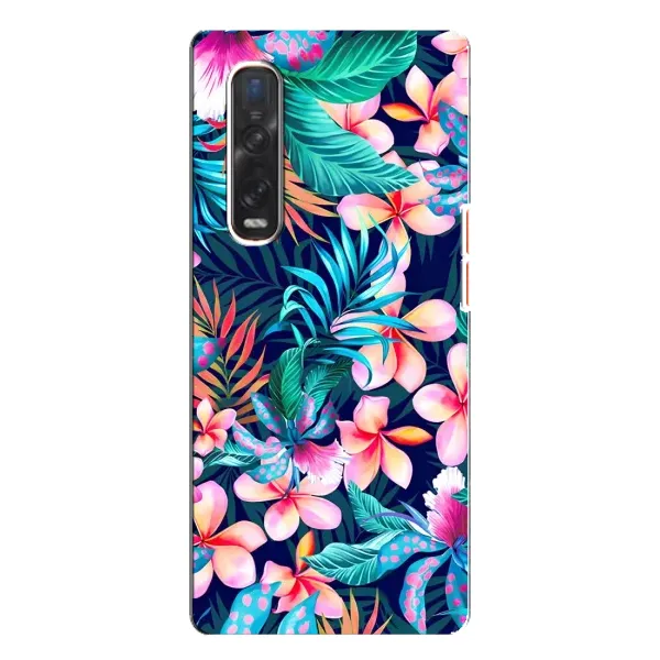 Чехол с принтом «Красочные цветы» для OPPO Find X3 Pro