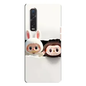 Чехол с Лабубу на Oppo Find X3 Pro (Лабубу)