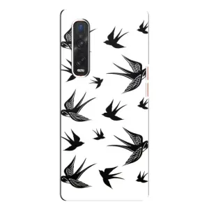 Чохол з пташками на Oppo Find X3 Pro (VPrint) (Ластівки)