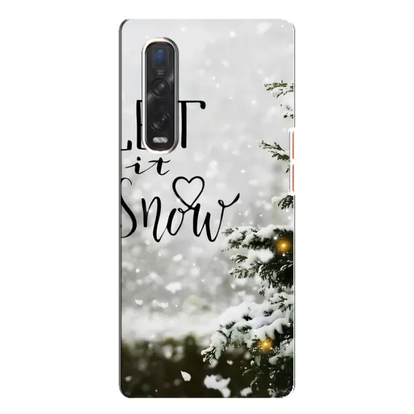 Чохол з принтом «Let it snow» для OPPO Find X3 Pro