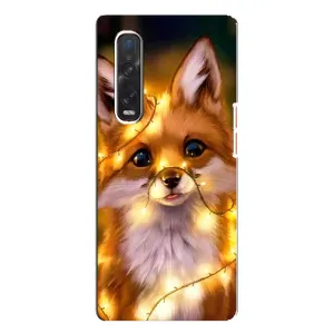 Чохли з картинкою Лисичка для Oppo Find X3 Pro (VPrint) (Лисичка в гірляндах)