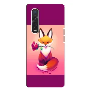 Чохли з картинкою Лисичка для Oppo Find X3 Pro (VPrint) (Лиса з трояндою)