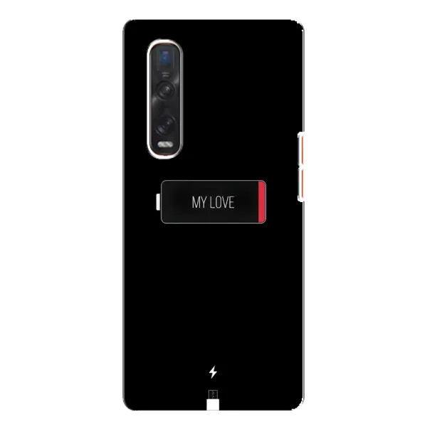 Чохол з принтом «Love battery» для OPPO Find X3 Pro