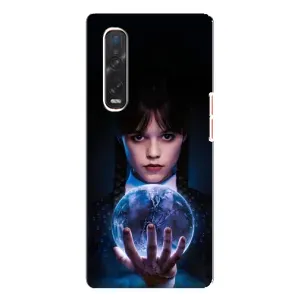 Чехол с дизайном Венздей 2 на Oppo Find X3 Pro (Магическая сфера Уэнздей)