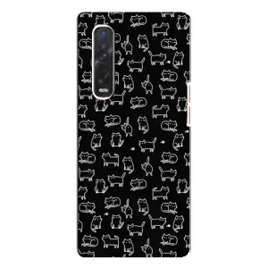 Чохол з принтом для Oppo Find X3 Pro (AlphaPrint) Модні коти (Маленькі котики)