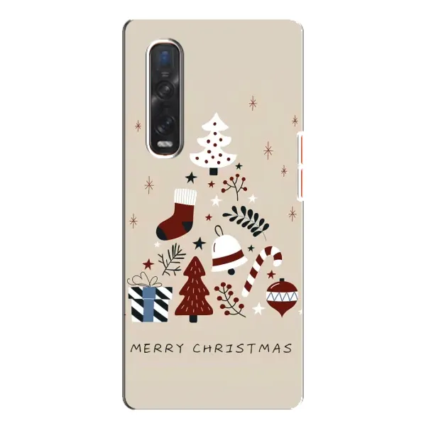 Чохол з принтом «Merry Christmas» для OPPO Find X3 Pro