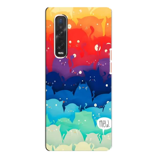 Чехол с принтом «Mew» для OPPO Find X3 Pro