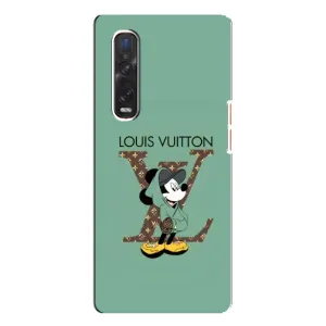 Чехлы Луи Витон для Oppo Find X3 Pro (AlphaPrint - LOUIS VUITTON) (Микки Маус LV)