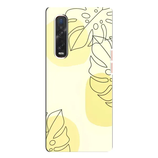 Чохол з принтом «Жовта монстера арт» для OPPO Find X3 Pro