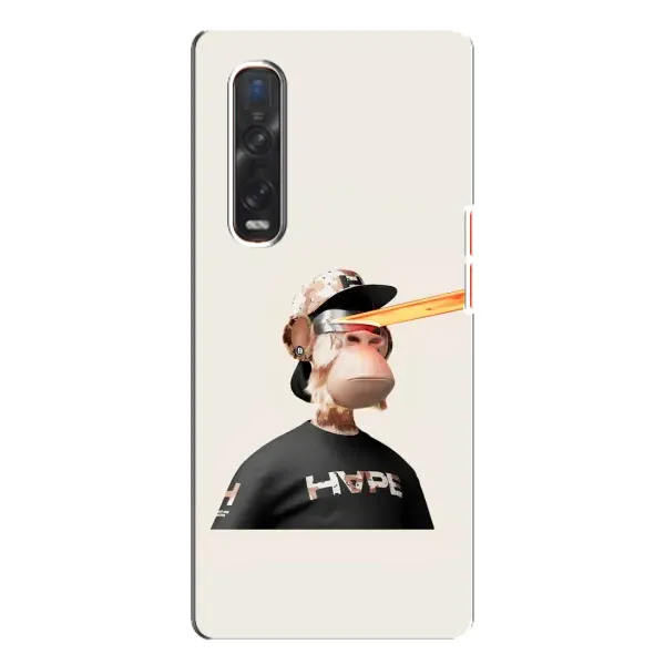 Чехол с принтом «обезьяна NFT в очках» для OPPO Find X3 Pro