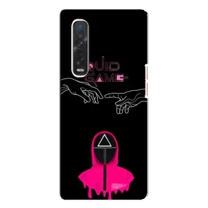 Чехол Гра в кальмара для Oppo Find X3 Pro (Минимализм Игра кальмара)