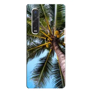 Силіконовий чохол з КАРТИНКАМИ літо для Oppo Find X3 Pro (AlphaPrint) (Пальма)