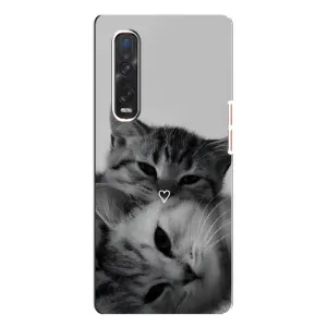 Чехол с принтом «Пара котов» для OPPO Find X3 Pro