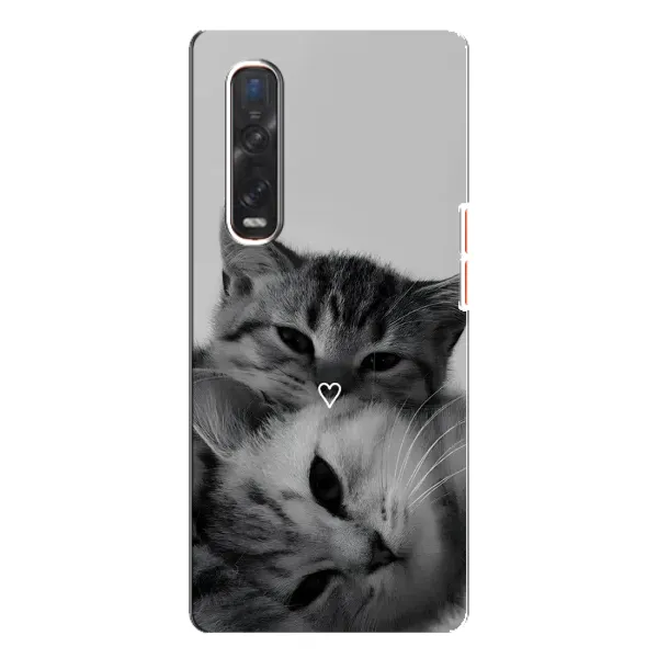 Чехол с принтом «Пара котов» для OPPO Find X3 Pro Чехол с принтом «Пара котов» для OPPO Find X3 Pro