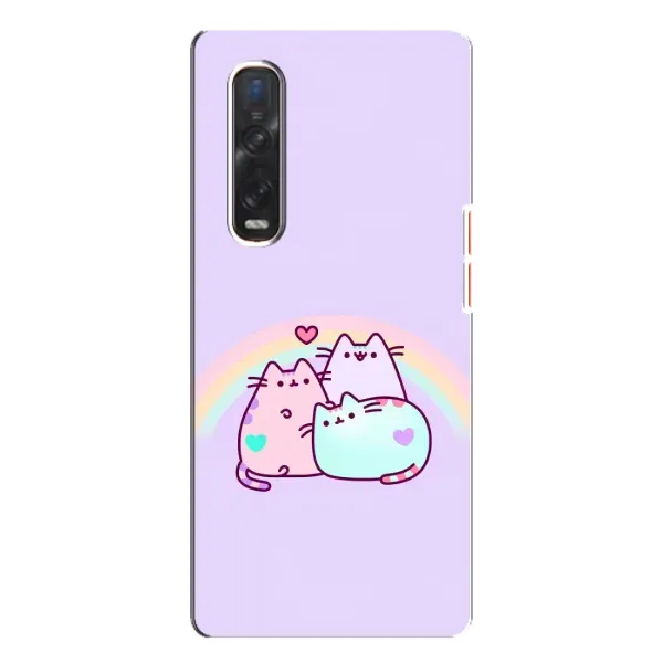 Чехол с принтом «Радужные котики» для OPPO Find X3 Pro