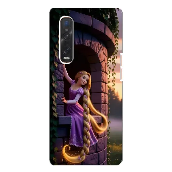 Чехол с принтом «Рапунцель на башне» для OPPO Find X3 Pro