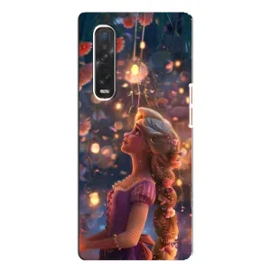 Чехол Рапунцель для Oppo Find X3 Pro (Рапунцель фонарики)