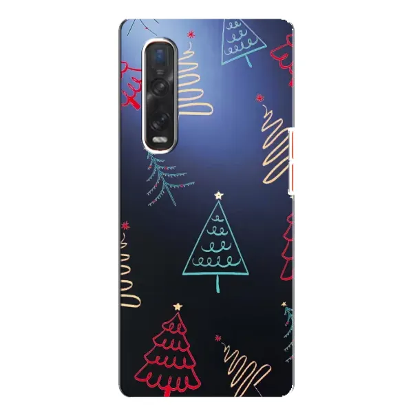 Чохол з принтом «Різдвяні ялинки» для OPPO Find X3 Pro Чохол з принтом «Різдвяні ялинки» для OPPO Find X3 Pro
