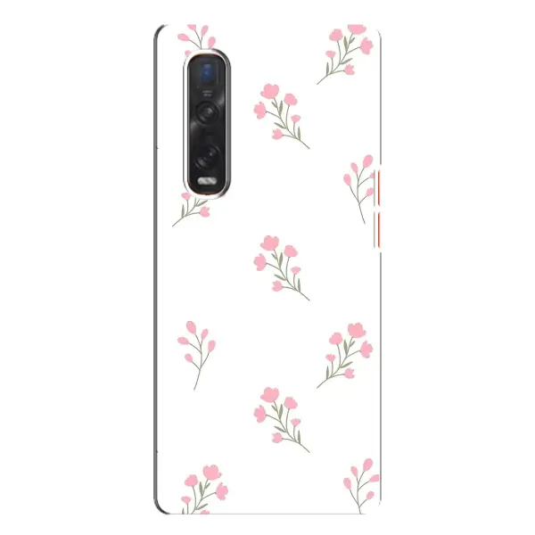Чехол с принтом «Розовые цветы» для OPPO Find X3 Pro
