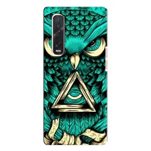 Чохол з пташками на Oppo Find X3 Pro (VPrint) (Сова з оком)