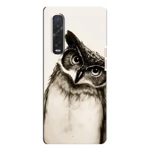 Чохол з пташками на Oppo Find X3 Pro (VPrint) (Сова)