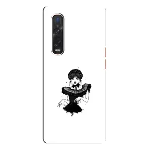 Чехлы Венсдей на Oppo Find X3 Pro Уэнсдей (AlphaPrint) (танец Уэнздей)