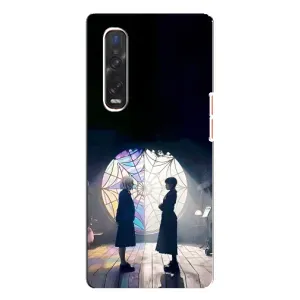 Чехлы Венсдей на Oppo Find X3 Pro Уэнсдей (AlphaPrint) (Уэнздей и Инид)