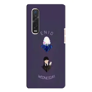 Чехлы Венсдей на Oppo Find X3 Pro Уэнсдей (AlphaPrint) (Уэнздей и подруга)