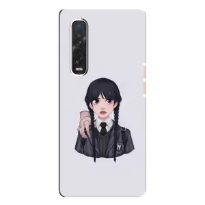 Чехлы Венсдей на Oppo Find X3 Pro Уэнсдей (AlphaPrint) (Уэнздей и Вещь)