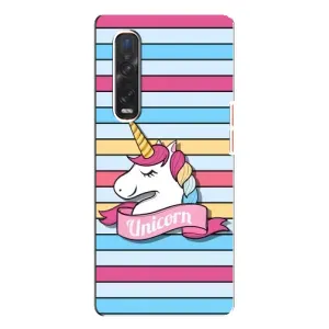 Чохол для ОППО Файнд Х3 Про - (Єдинорожки - Новинки) (AlphaPrint) (Unicorn)