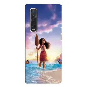 Чехол с мультфильмом Моана Oppo Find X3 Pro (Моана с веслом)