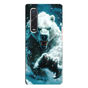 Чехол с картинкой «Хищники» для Oppo Find X3 Pro (Полярный медведь)