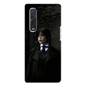 Чехол с дизайном Венздей 2 на Oppo Find X3 Pro (Темный стиль Уэнздей)