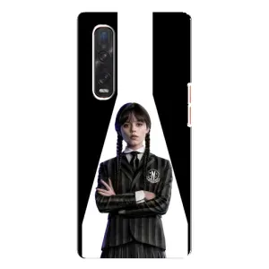 Чехлы Венсдей на Oppo Find X3 Pro Уэнсдей (AlphaPrint) (W-Wednesday)