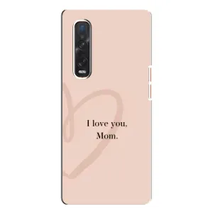 Чехлы для мамы на Oppo Find X3 Pro (Сердце маме)