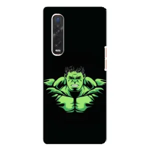 Чохли з героями Марвел Oppo Find X3 Pro (VPrint) (Зелений Халк)