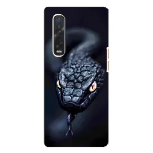 Чехол с картинкой «Хищники» для Oppo Find X3 Pro (Черная змея)