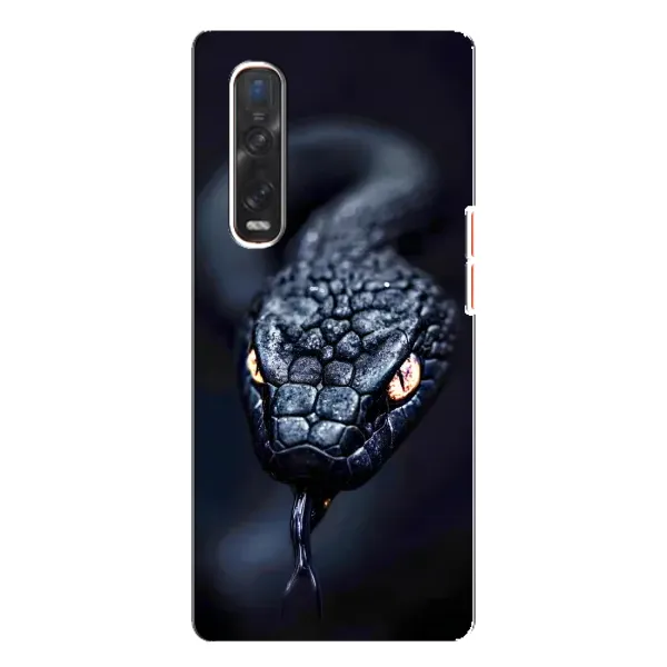 Чехол с принтом «Черная змея» для OPPO Find X3 Pro