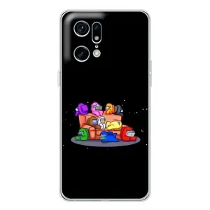 Чехол Амонг Ас для OPPO Find X5 Pro (AlphaPrint) (Амонг-ас)