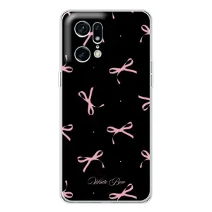 Чехол с бантиками на Find X5 Pro (Банты на черном)