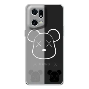 Чохли для OPPO Find X5 Pro - Bearbrick Louis Vuitton (PREMIUMPrint) (БеарБрік очі)