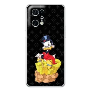 Чехлы для OPPO Find X5 Pro - Скрудж МакДак Louis Vuitton (PREMIUMPrint) (Богатство Макдака)
