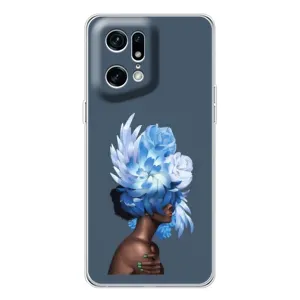 Чехлы (ART) Цветы на OPPO Find X5 Pro (VPrint) (Цветы на голове)