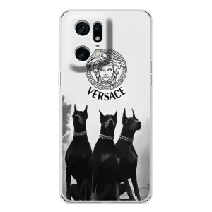 Чохли VERSACE для Файнд Х5 Про (PREMIUMPrint) (Доберман Версаче)