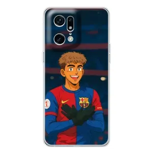 Чехол с футболистом Ламин Ямаль OPPO Find X5 Pro (Футболист Ямаль)