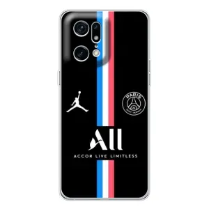 Чехлы PSG для OPPO Find X5 Pro (AlphaPrint) (футболка ПСЖ)