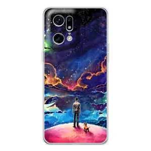 Космические Чехлы для Файнд Х5 Про (VPrint) (Галактический вид)