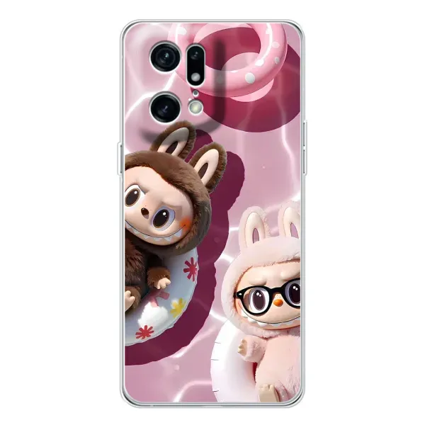 Чехол с принтом «Игрушка Лабубу» для OPPO Find X5 Pro Чехол с принтом «Игрушка Лабубу» для OPPO Find X5 Pro