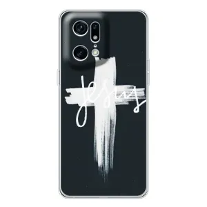 Чехол для OPPO Find X5 Pro (AlphaPrint) - (Христианские) (Иисус)